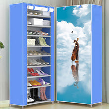 Load image into Gallery viewer, 8 Layer 10 Layer Combination Shoe Cabinet Simple Cloth Fabric Storage Shoes Rack Folding Dust-proof Shoe Shelf DIY Furniture