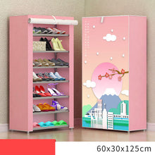 Load image into Gallery viewer, 8 Layer 10 Layer Combination Shoe Cabinet Simple Cloth Fabric Storage Shoes Rack Folding Dust-proof Shoe Shelf DIY Furniture