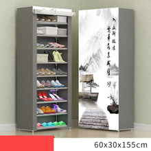 Load image into Gallery viewer, 8 Layer 10 Layer Combination Shoe Cabinet Simple Cloth Fabric Storage Shoes Rack Folding Dust-proof Shoe Shelf DIY Furniture