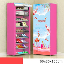 Load image into Gallery viewer, 8 Layer 10 Layer Combination Shoe Cabinet Simple Cloth Fabric Storage Shoes Rack Folding Dust-proof Shoe Shelf DIY Furniture