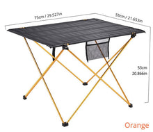 Load image into Gallery viewer, Brown aluminum folding table camping chair  camping table outdoor furniture  3 sizes