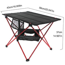 Load image into Gallery viewer, Brown aluminum folding table camping chair  camping table outdoor furniture  3 sizes