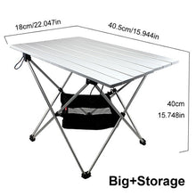 Load image into Gallery viewer, Brown aluminum folding table camping chair  camping table outdoor furniture  3 sizes