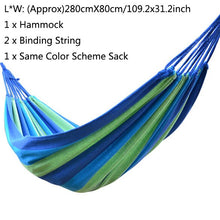 Load image into Gallery viewer, Outdoor Garden Hammock for Adults Kids Chair Hanging Chair Swing Hammock With 2 Pillows Swing Chairs