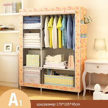 Load image into Gallery viewer, Actionclub Simple Fashion Wardrobe DIY Non-woven Fold Portable Storage Cabinet Multifunction Dustproof Moistureproof Closet