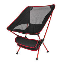 Load image into Gallery viewer, Portable Folding Fishing Chair Camping Chair Seat 600D Oxford Cloth Aluminium Fishing Chair for Outdoor Picnic BBQ Beach Chair