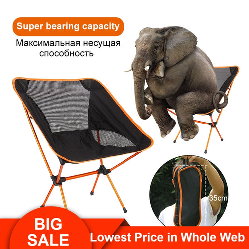 Portable Folding Fishing Chair Camping Chair Seat 600D Oxford Cloth Aluminium Fishing Chair for Outdoor Picnic BBQ Beach Chair
