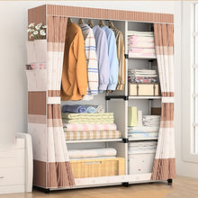 Load image into Gallery viewer, DIY Non-woven fold Portable Storage  furniture When the quarter wardrobe  Cabinet bedroom furniture wardrobe bedroom organ