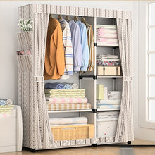 Load image into Gallery viewer, DIY Non-woven fold Portable Storage  furniture When the quarter wardrobe  Cabinet bedroom furniture wardrobe bedroom organ