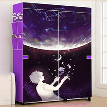 Load image into Gallery viewer, DIY Non-woven fold Portable Storage  furniture When the quarter wardrobe  Cabinet bedroom furniture wardrobe bedroom organ