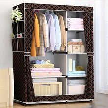 Load image into Gallery viewer, DIY Non-woven fold Portable Storage  furniture When the quarter wardrobe  Cabinet bedroom furniture wardrobe bedroom organ