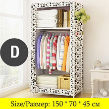 Load image into Gallery viewer, On Sale Cheapest Small Wardrobe Single Cloth Wardrobe Folding Portable Closet Clothing Storage Cabinet Home Furniture