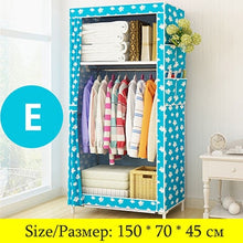 Load image into Gallery viewer, On Sale Cheapest Small Wardrobe Single Cloth Wardrobe Folding Portable Closet Clothing Storage Cabinet Home Furniture