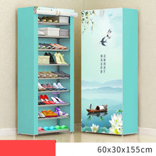 Load image into Gallery viewer, 8 Layer 10 Layer Combination Shoe Cabinet Simple Cloth Fabric Storage Shoes Rack Folding Dust-proof Shoe Shelf DIY Furniture