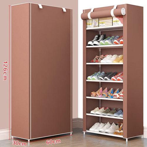 Minimalist Multi Layer Shoe Cabinet DIY Home Shoe Rack Shoe Stand Holder With Waterproof Non-woven Cloth Dustproof Shoe Rack