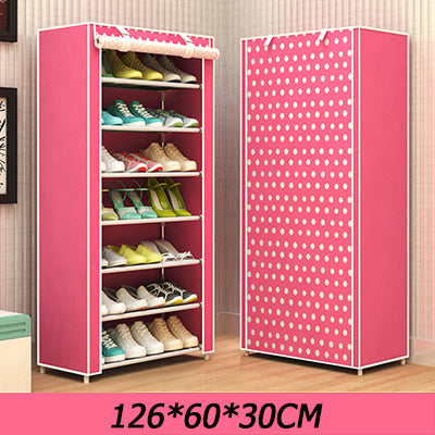 Minimalist Multi Layer Shoe Cabinet DIY Home Shoe Rack Shoe Stand Holder With Waterproof Non-woven Cloth Dustproof Shoe Rack
