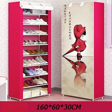 Load image into Gallery viewer, Minimalist Multi Layer Shoe Cabinet DIY Home Shoe Rack Shoe Stand Holder With Waterproof Non-woven Cloth Dustproof Shoe Rack
